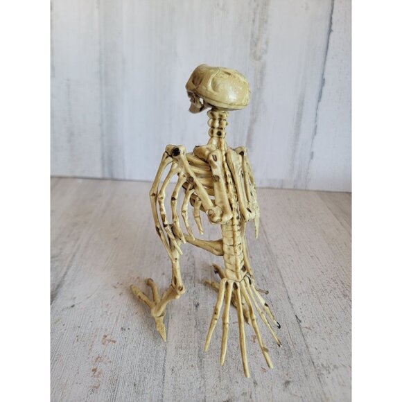 Pirate Crow skeleton Halloween prop home decor scary bird figure - Picture 5 of 7